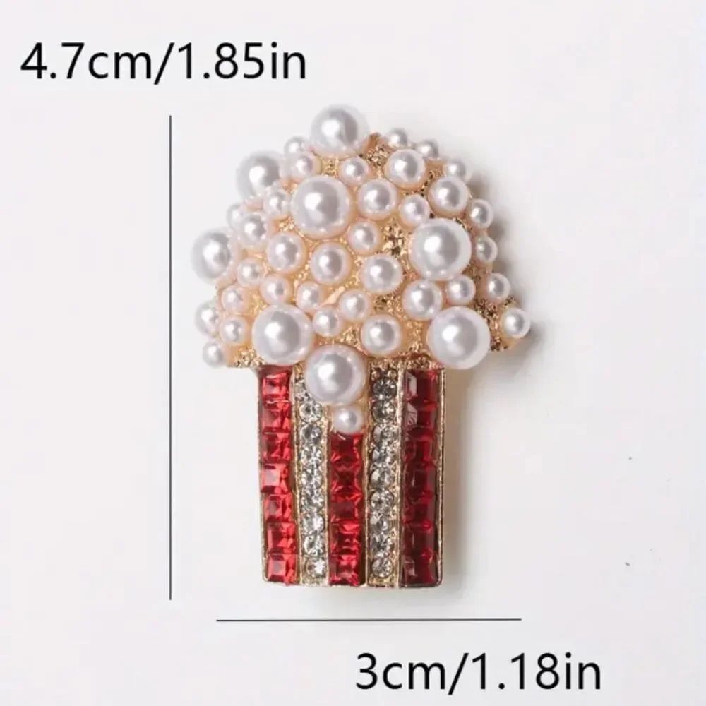 ✨🆕✨ Retro Creative Full Rhinestone Popcorn Brooch✨ - Picture 6 of 10